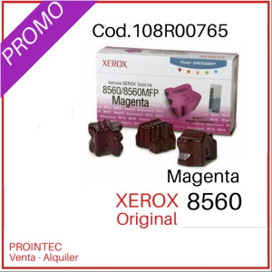 TINTA SOLIDA XEROX 8560 MAGENTA PACK X 3 UNIDADES PN 108R00765